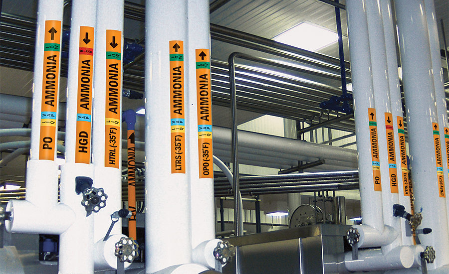 Iiar ammonia piping labeling requirements